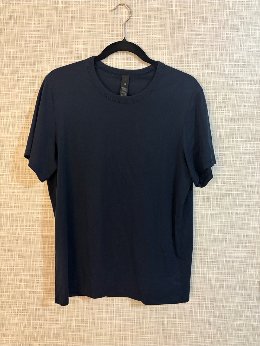 Lululemon Men's “Fundamental”Short Sleeve Crew Tee - Navy